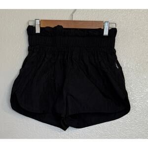 Free People Shorts Women Small Black The Way Home‎ Activewear Built In Briefs